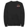 Licensed Character Men's Jurassic Park Logo Red & Yellow Pocket Sweatshirt Black -Licensed Character Shop unnamed file 28546