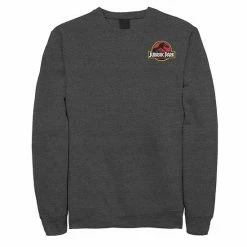Licensed Character Men's Jurassic Park Logo Red & Yellow Pocket Sweatshirt Black -Licensed Character Shop unnamed file 28547