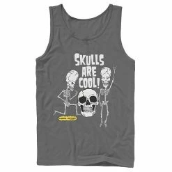 Licensed Character Men's Beavis And Butt-Head "Skulls Are Cool" Tank Top Charcoal -Licensed Character Shop unnamed file 28556