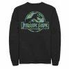 Licensed Character Men's Jurassic Park Tropical Tree Fill Fossil Logo Fleece Charcoal Heather -Licensed Character Shop unnamed file 28559