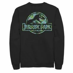 Licensed Character Men's Jurassic Park Tropical Tree Fill Fossil Logo Fleece Charcoal Heather -Licensed Character Shop unnamed file 28560
