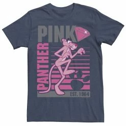 Licensed Character Men's Pink Panther Lined Portrait Tee Navy Htr -Licensed Character Shop unnamed file 28570