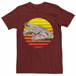 Licensed Character Men's Star Wars Millennium Falcon Retro Sunset Tee Royal -Licensed Character Shop unnamed file 28575