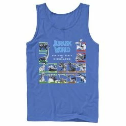 Licensed Character Men's Jurassic World Periodic Table Of Dinosaurs Graphic Tank Top Red -Licensed Character Shop unnamed file 28592
