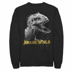 Licensed Character Men's Jurassic World Indominus Rex Profile View Fleece Graphic Pullover Black -Licensed Character Shop unnamed file 28596