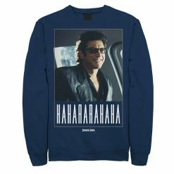 Licensed Character Men's Jurassic Park Ian Malcolm Hahararahaha Sweatshirt Charcoal Heather -Licensed Character Shop unnamed file 28599
