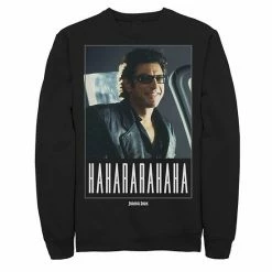 Licensed Character Men's Jurassic Park Ian Malcolm Hahararahaha Sweatshirt Charcoal Heather -Licensed Character Shop unnamed file 28600