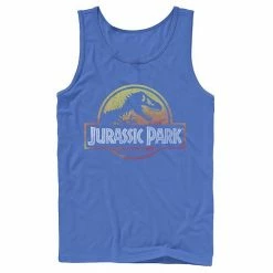 Licensed Character Men's Jurassic Park Firey Sunset Logo Tank Top Black -Licensed Character Shop unnamed file 28610