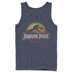 Licensed Character Men's Jurassic Park Firey Sunset Logo Tank Top Black -Licensed Character Shop unnamed file 28611