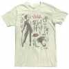 Licensed Character Men's Disney Cruella Rebel Heart Collage Sketches Tee Silver -Licensed Character Shop unnamed file 28633