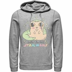 Licensed Character Men's Star Wars Cute Cartoon Jabba The Hutt Hoodie White -Licensed Character Shop unnamed file 28646