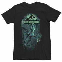 Licensed Character Men's Jurassic World Raptor Paint Splatter Title Logo Graphic Tee Charcoal -Licensed Character Shop unnamed file 28657