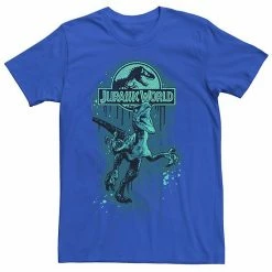 Licensed Character Men's Jurassic World Raptor Paint Splatter Title Logo Graphic Tee Charcoal -Licensed Character Shop unnamed file 28658