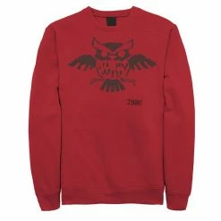 Licensed Character Men's Nintendo Legend Of Zelda Links Awakening Owl Glyph Graphic Fleece Pullover Red -Licensed Character Shop unnamed file 28668
