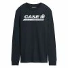 Licensed Character Men's Case IH Logo Distressed Long Sleeve Navy -Licensed Character Shop unnamed file 28672
