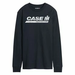 Licensed Character Men's Case IH Logo Distressed Long Sleeve Navy -Licensed Character Shop unnamed file 28674