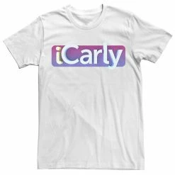 Licensed Character Men's ICarly Simple Title Logo Tee White -Licensed Character Shop unnamed file 28682