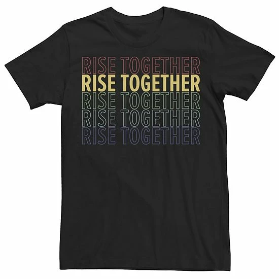 Licensed Character Men's Rise Together Text Tee Navy 5 Licensed Character Men's Rise Together Text Tee Navy - Image 3