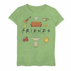 Licensed Character Girls 7-16 Friends Chibi Icon Jumble Graphic Tee Mint -Licensed Character Shop unnamed file 28741