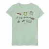 Licensed Character Girls 7-16 Friends Logo Jumble Graphic Tee Green Apple -Licensed Character Shop unnamed file 28745