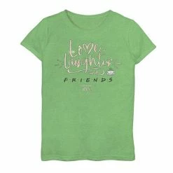 Licensed Character Girls 7-16 Friends Love & Laughter Text Graphic Tee Purple Heather -Licensed Character Shop unnamed file 28757