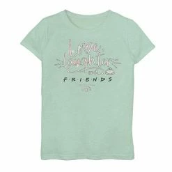 Licensed Character Girls 7-16 Friends Love & Laughter Text Graphic Tee Purple Heather -Licensed Character Shop unnamed file 28758