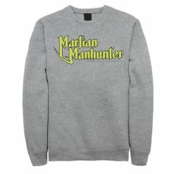 Licensed Character Men's DC Comics Martian Manhunter Logo Sweatshirt Navy -Licensed Character Shop unnamed file 28765