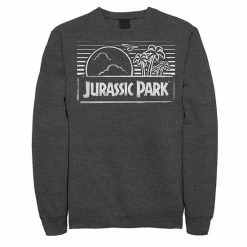 Licensed Character Men's Jurassic Park Spray Painted Stencil Logo Sweatshirt Black -Licensed Character Shop unnamed file 28774