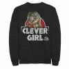 Licensed Character Men's Jurassic Park Velociraptor Real Clever Sweatshirt Char Hthr -Licensed Character Shop unnamed file 28919