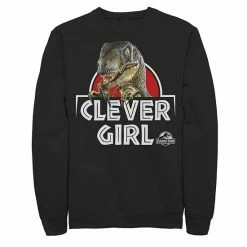 Licensed Character Men's Jurassic Park Velociraptor Real Clever Sweatshirt Char Hthr -Licensed Character Shop unnamed file 28920