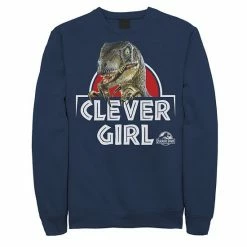 Licensed Character Men's Jurassic Park Velociraptor Real Clever Sweatshirt Char Hthr -Licensed Character Shop unnamed file 28922