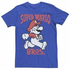 Licensed Character Men's Nintendo Super Mario Bros. Retro Portrait Tee Light Blue -Licensed Character Shop unnamed file 28933