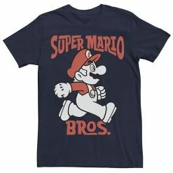 Licensed Character Men's Nintendo Super Mario Bros. Retro Portrait Tee Light Blue -Licensed Character Shop unnamed file 28934