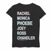 Licensed Character Girls 7-16 Friends Name Stack Graphic Tee Green Apple