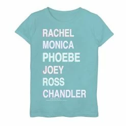 Licensed Character Girls 7-16 Friends Name Stack Graphic Tee Green Apple -Licensed Character Shop unnamed file 28955