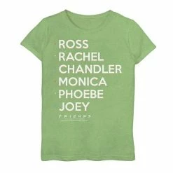Licensed Character Girls 7-16 Friends All The Friends Name Stack Graphic Tee Green Apple -Licensed Character Shop unnamed file 28969