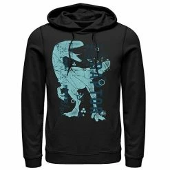 Licensed Character Men's Jurassic World Two Blue Raptor DNA Code Silhouette Hoodie Black -Licensed Character Shop unnamed file 28984