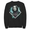 Licensed Character Men's Harry Potter Snape Blue Lightning Character Portrait Sweatshirt Charcoal Heather -Licensed Character Shop unnamed file 29027