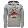 Licensed Character Men's Jurassic Park Raptor Holding Colored Logo Graphic Pullover Hoodie Navy -Licensed Character Shop unnamed file 29031
