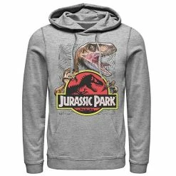 Licensed Character Men's Jurassic Park Raptor Holding Colored Logo Graphic Pullover Hoodie Navy -Licensed Character Shop unnamed file 29033