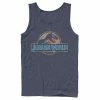 Licensed Character Men's Jurassic World Geometric Shape Pattern Logo Tank White -Licensed Character Shop unnamed file 29040
