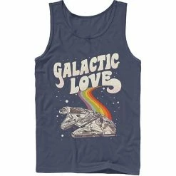 Licensed Character Men's Star Wars Pride Millennium Falcon Galactic Love Tank Black -Licensed Character Shop unnamed file 29104
