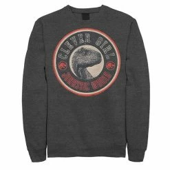 Licensed Character Men's Jurassic World Retro Clever Girl Circle Logo Sweatshirt Navy -Licensed Character Shop unnamed file 29108