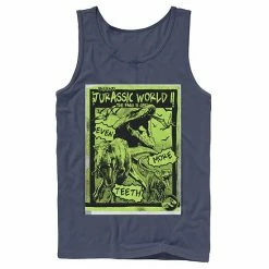 Licensed Character Men's Jurassic World Two T-Rex Neon Green Poster Tank Athletic Heather -Licensed Character Shop unnamed file 29110