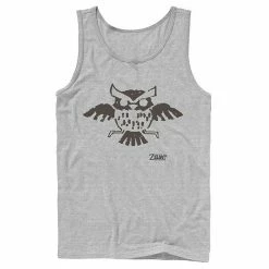 Licensed Character Men's Nintendo Legend Of Zelda Links Awakening Owl Glyph Portrait Tank Athletic Heather