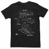 Licensed Character Men's Nintendo NES Controller Schematic Tee Charcoal Heather -Licensed Character Shop unnamed file 29127