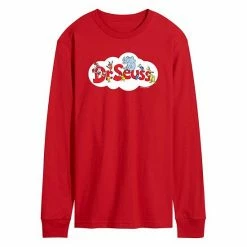Licensed Character Men's Dr. Seuss Cloud Logo Tee Charcoal -Licensed Character Shop unnamed file 29136