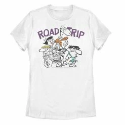 Licensed Character Juniors' The Flintstones Road Trip Tee White -Licensed Character Shop unnamed file 29153