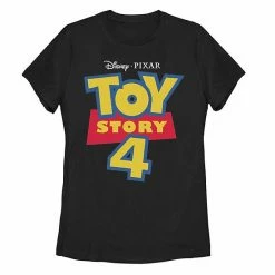 Licensed Character Juniors' Disney Pixar Toy Story 4 Color Logo Tee Black -Licensed Character Shop unnamed file 29176
