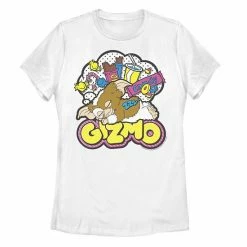 Licensed Character Juniors' Gremlins Gizmo Pop Art Tee White -Licensed Character Shop unnamed file 29180